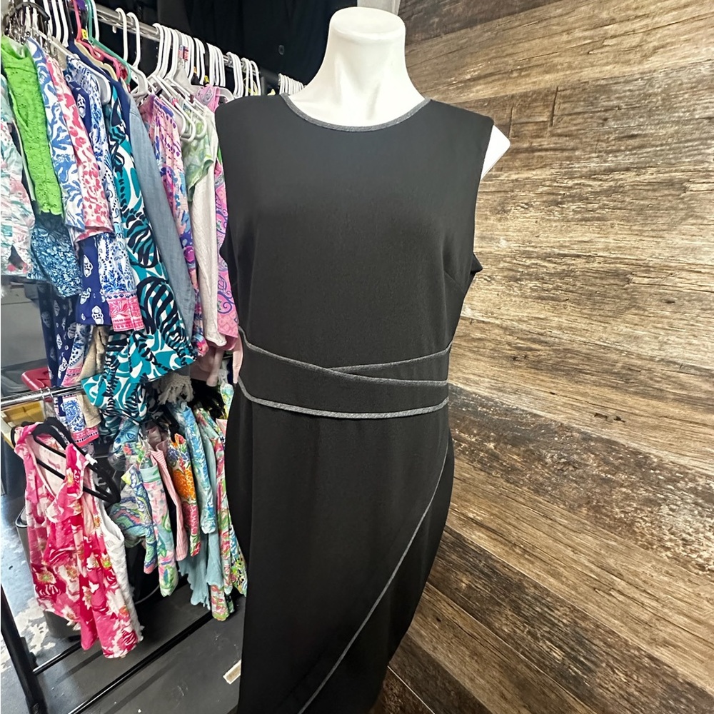 Tommy Hilfiger Black Sleeveless Sheath Dress - Picture 1 of 9